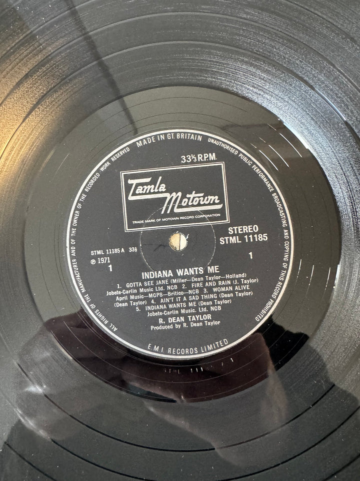 R. Dean Taylor Indiana Wants Me Vinyl - Very Good - Think Vintage ltd