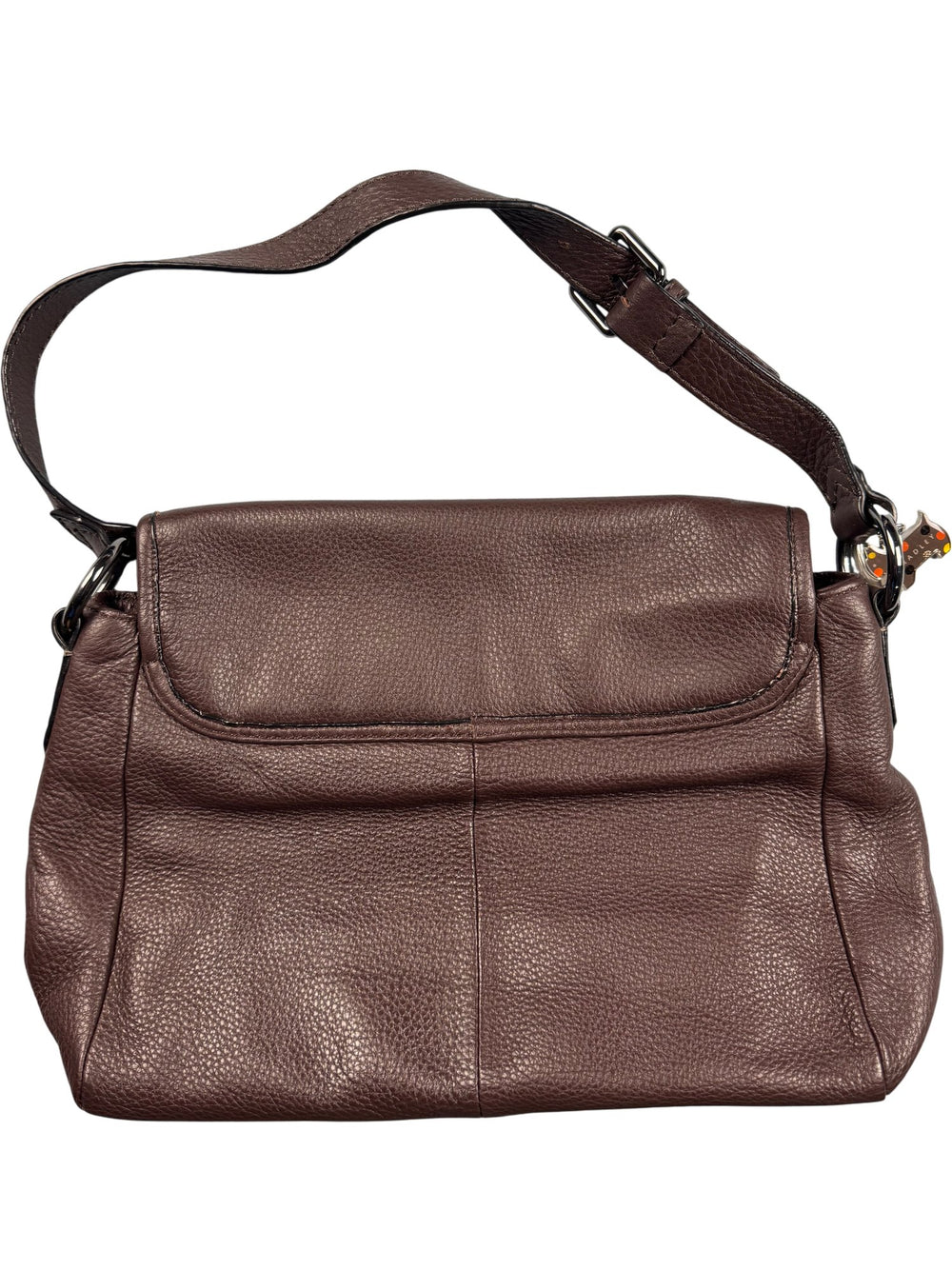 Radley Brown Leather Shoulder Bag - Think Vintage ltd