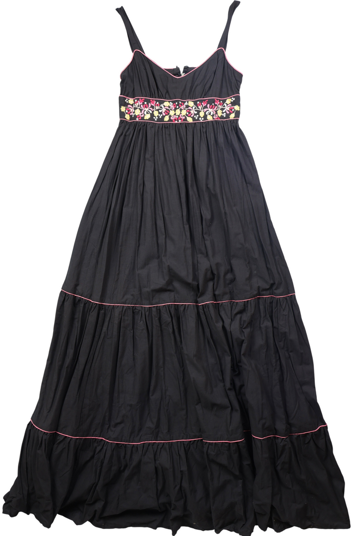 Radley Of London Tiered Maxi Dress - XS - Think Vintage ltd