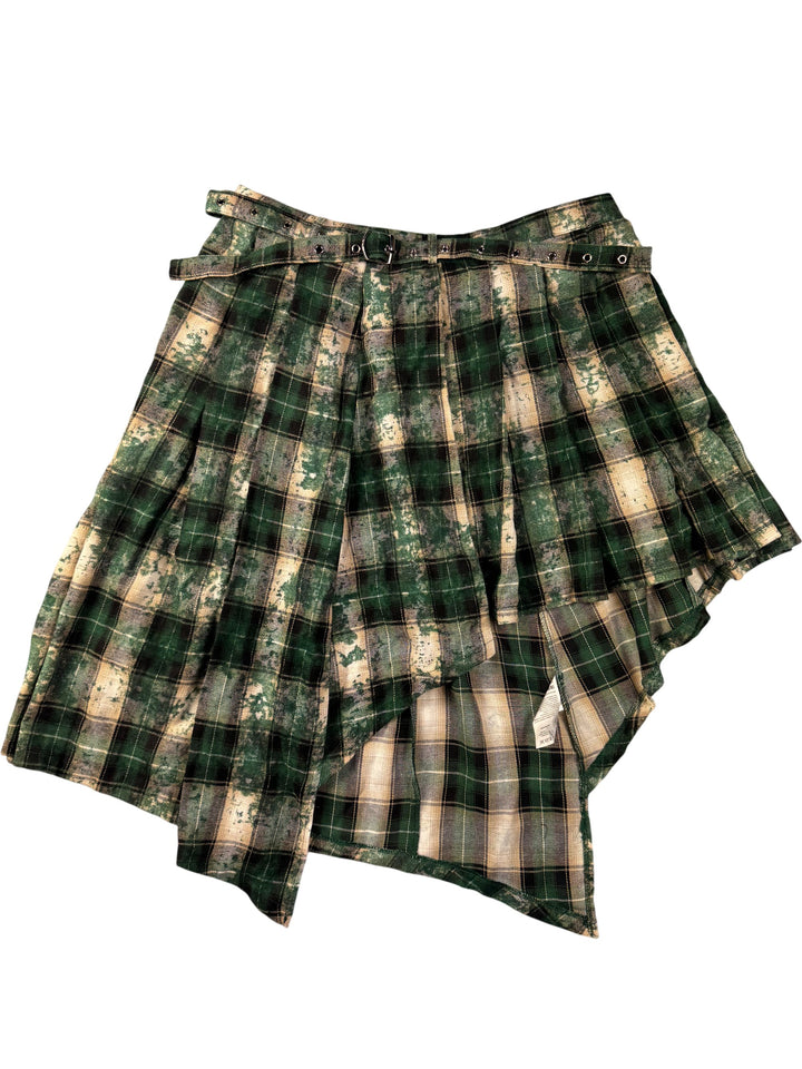 Ragged Priest Lore Pleated Tartan Skirt - S - Think Vintage