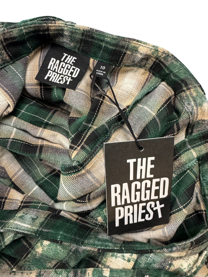 Ragged Priest Lore Pleated Tartan Skirt - S - Think Vintage