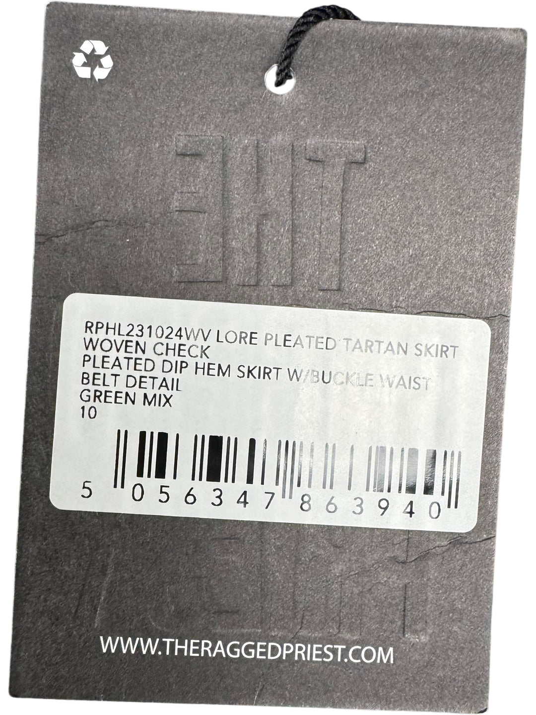 Ragged Priest Lore Pleated Tartan Skirt - S - Think Vintage