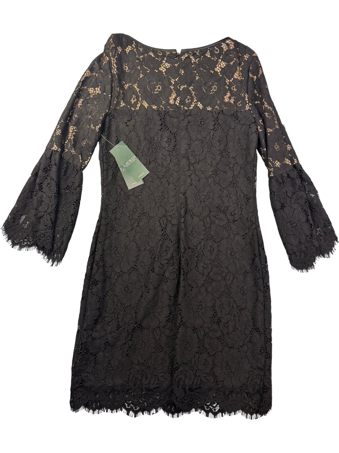 Ralph Lauren Black Lace Dress - S - Think Vintage ltd