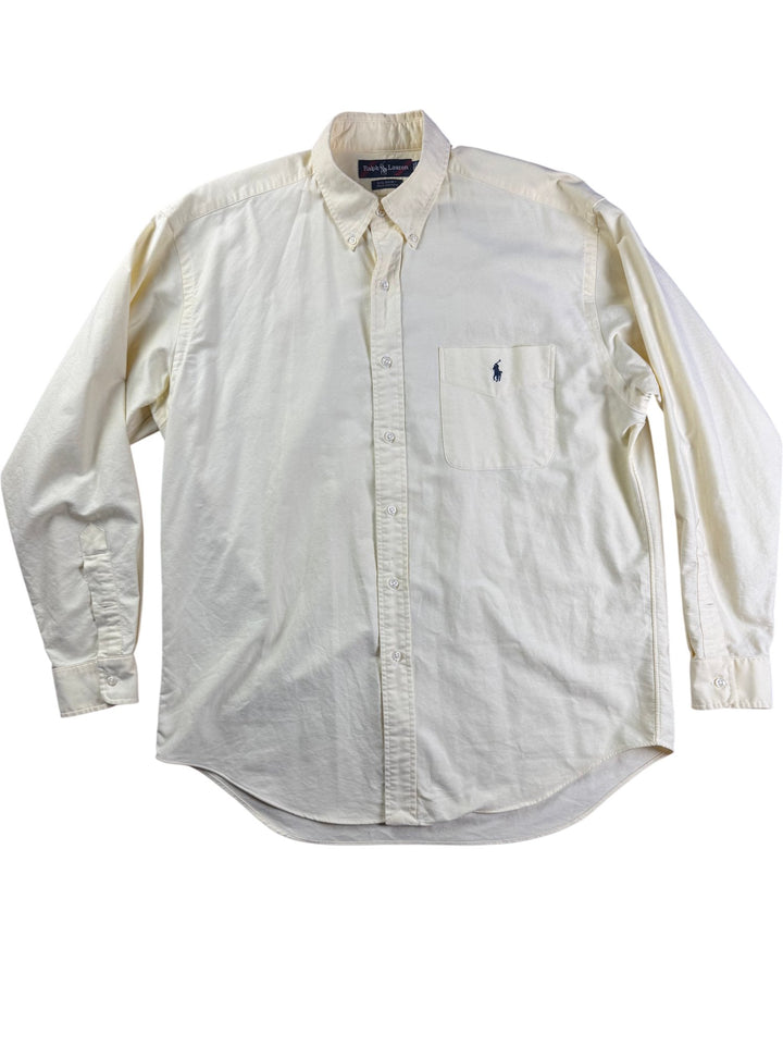 Ralph Lauren Cotton Polo Shirt - L - Think Vintage ltd