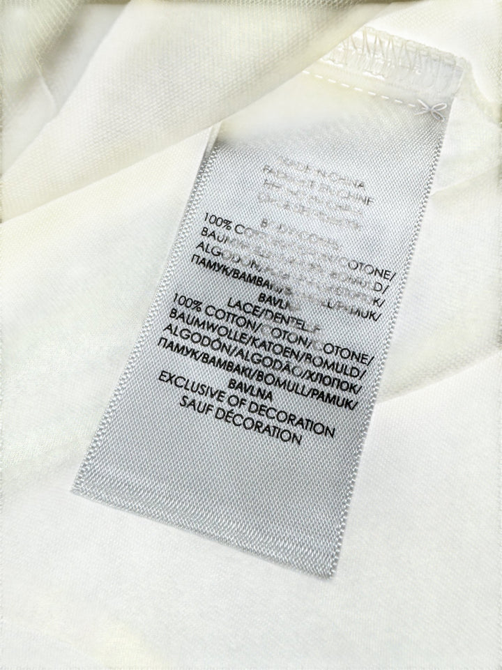 Ralph Lauren Ruffled Lace Trim Blouse - S - Think Vintage ltd