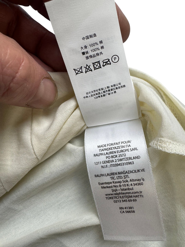 Ralph Lauren Ruffled Lace Trim Blouse - S - Think Vintage ltd