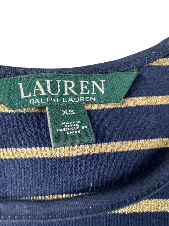 Ralph Lauren Striped Short Sleeve Top - S - Think Vintage ltd