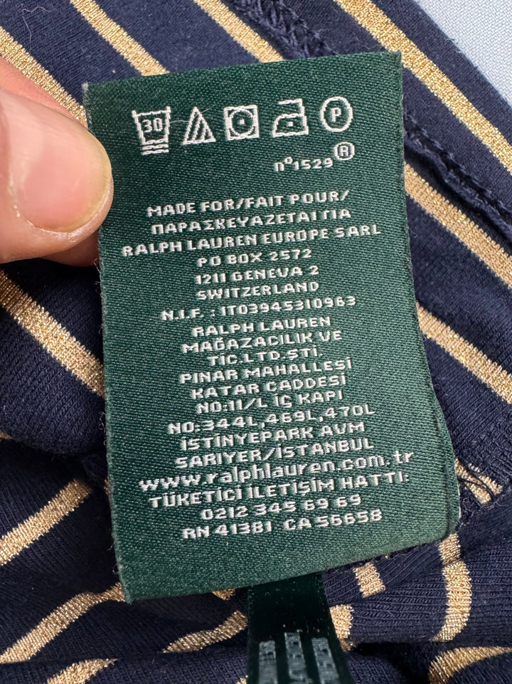 Ralph Lauren Striped Short Sleeve Top - S - Think Vintage ltd