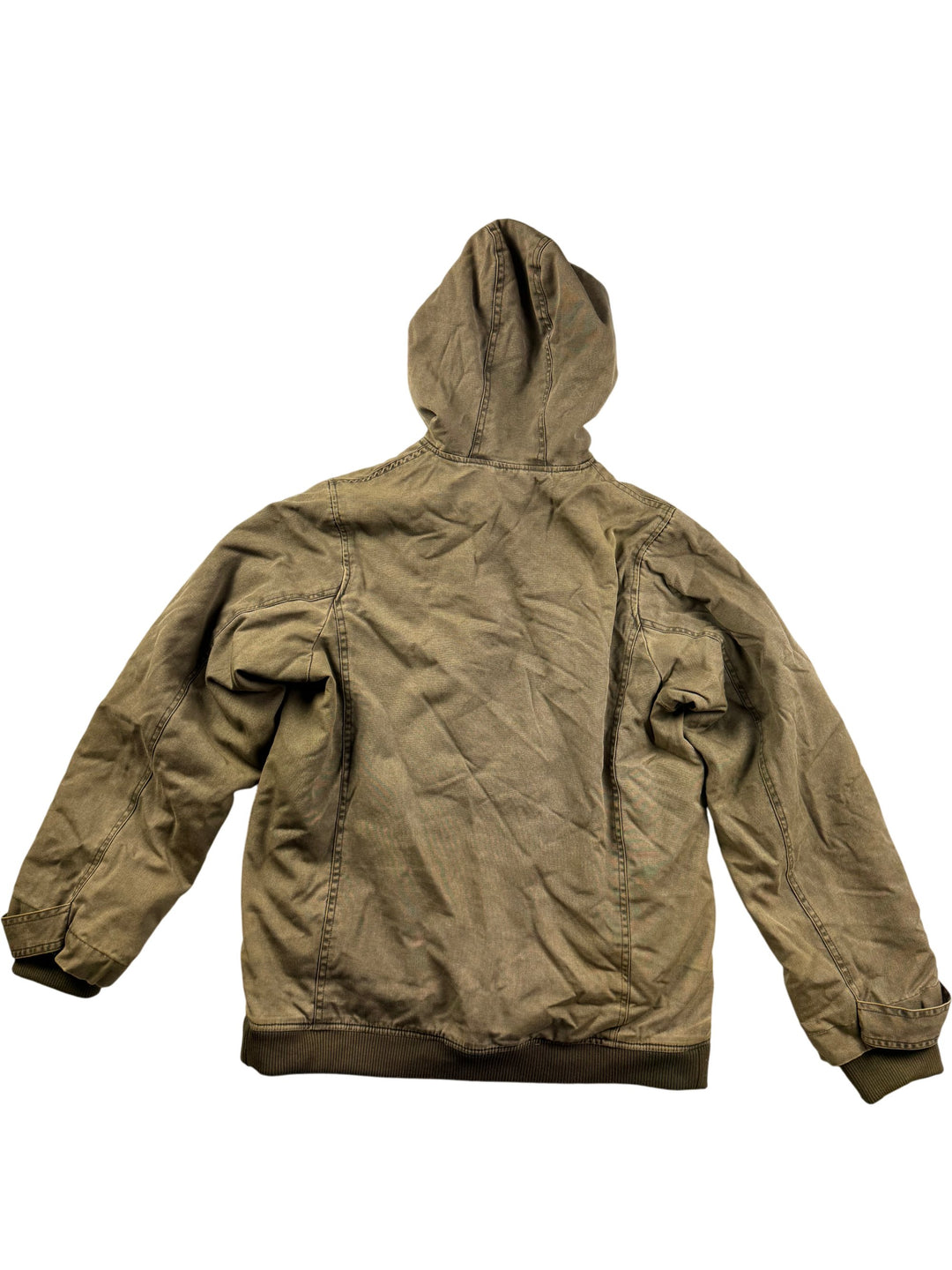 Rapidly Hooded Jacket Khaki - M - Think Vintage