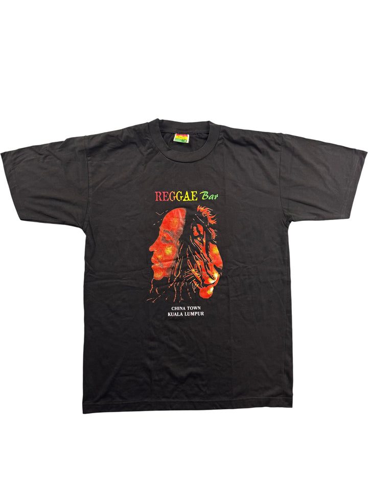 Rasta Reggae Bar Black T-Shirt - L - Think Vintage