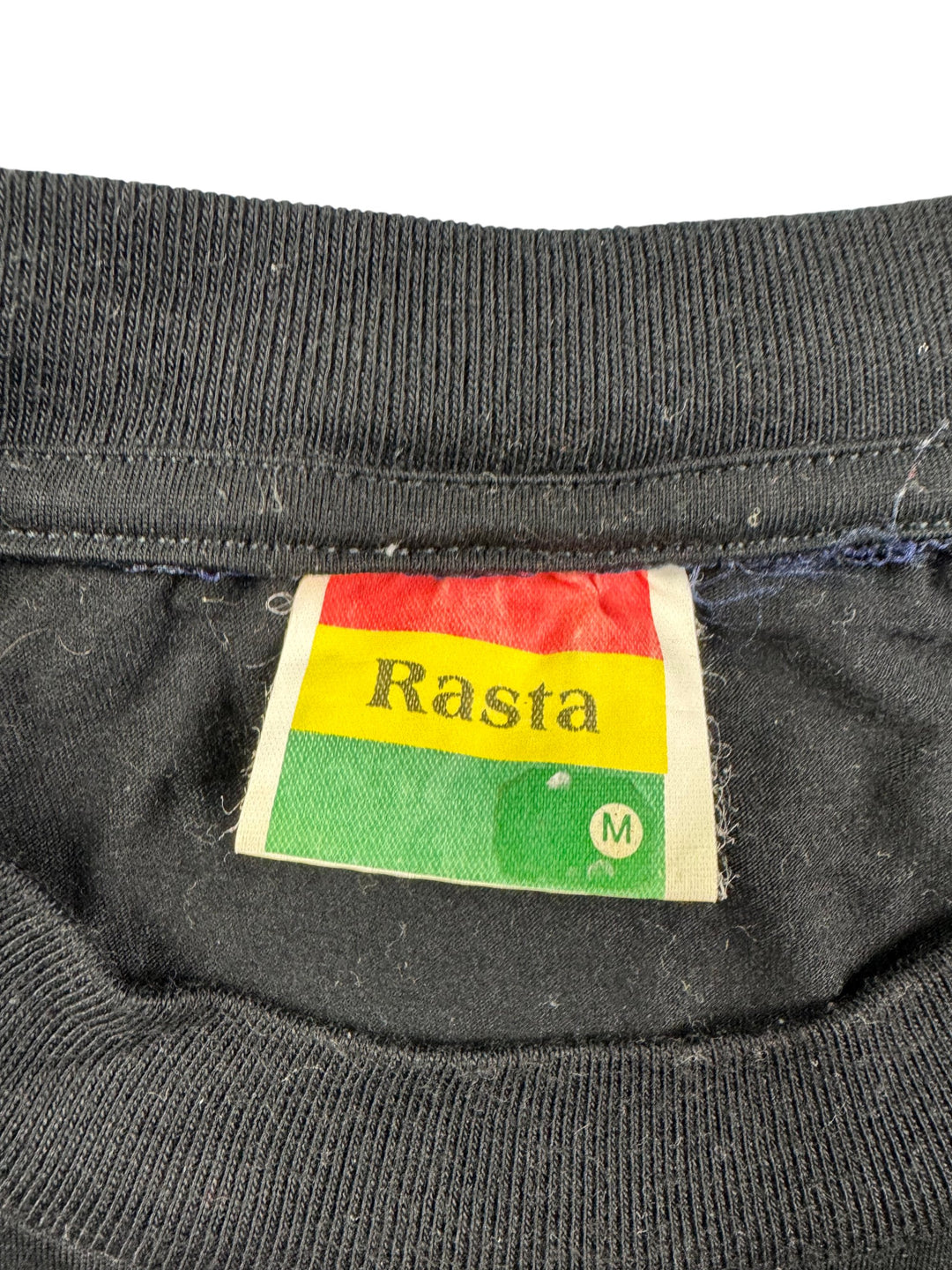Rasta Reggae Bar Black T-Shirt - L - Think Vintage