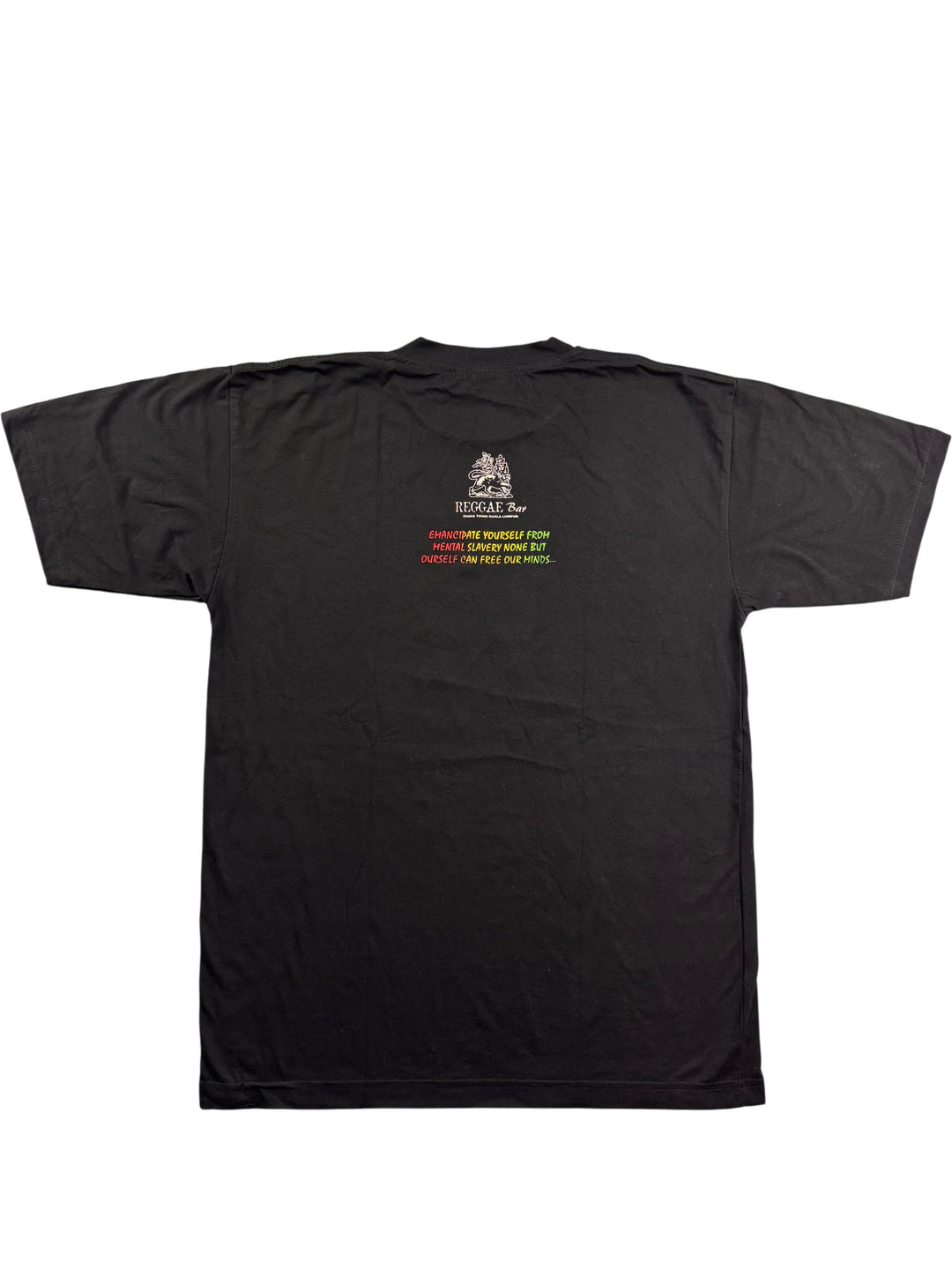 Rasta Reggae Bar Black T-Shirt - L - Think Vintage Online Ltd