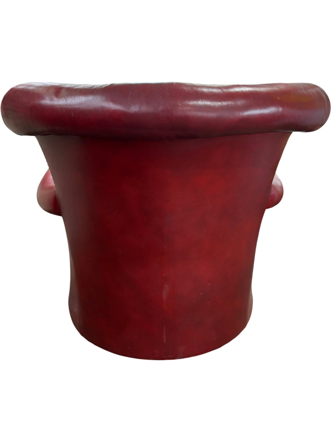 Red Chesterfield Leather Sofa And Armchair Set - Think Vintage