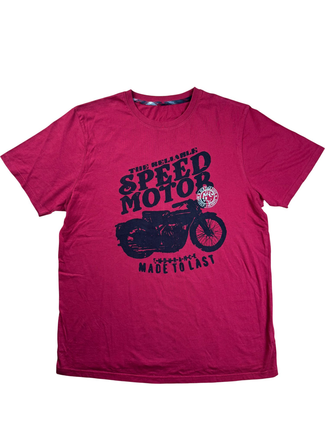 Red Graphic Short Sleeve T-Shirt - L - Think Vintage ltd