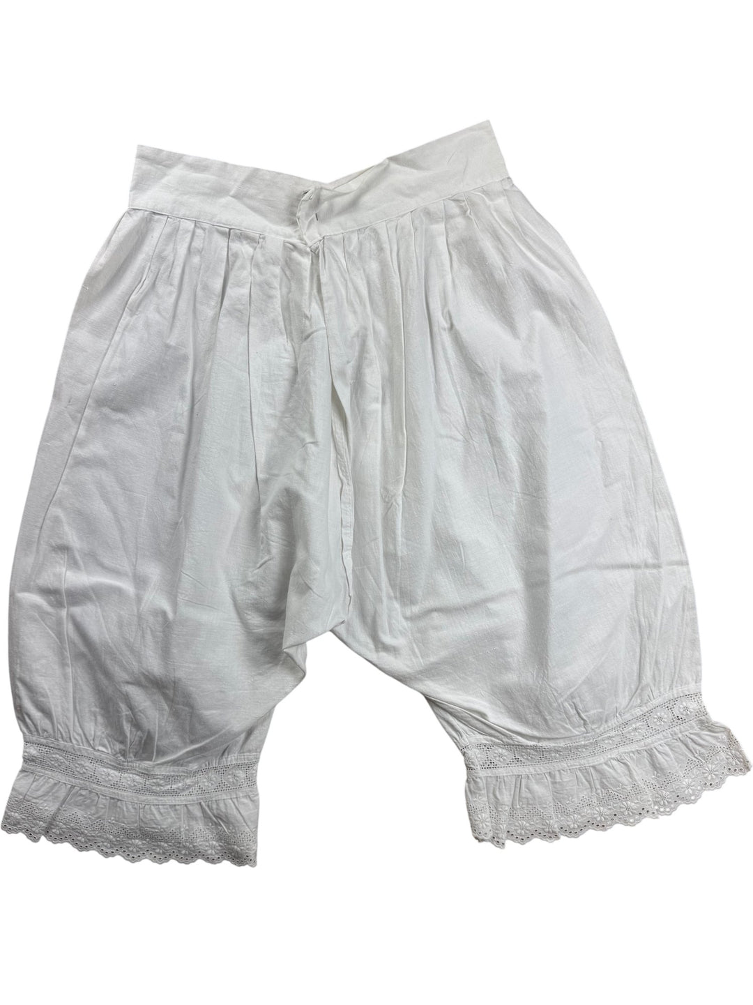 Red Heart Brand White cotton Pettipants - Small - Think Vintage ltd