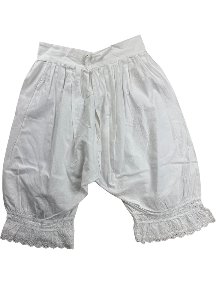 Red Heart Brand White cotton Pettipants - Small - Think Vintage ltd