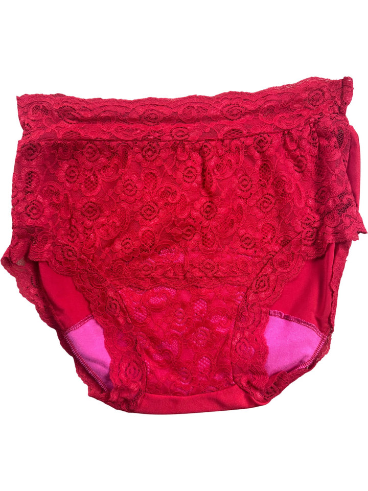 Red Lace Women's Underpants - W30-34 - Think Vintage ltd