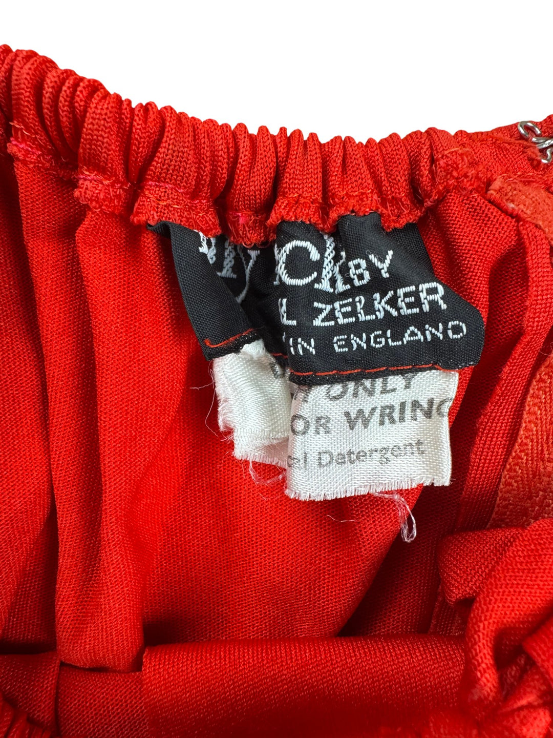 Red Maxi Dress by Sybil Zerker - S/M - Think Vintage ltd
