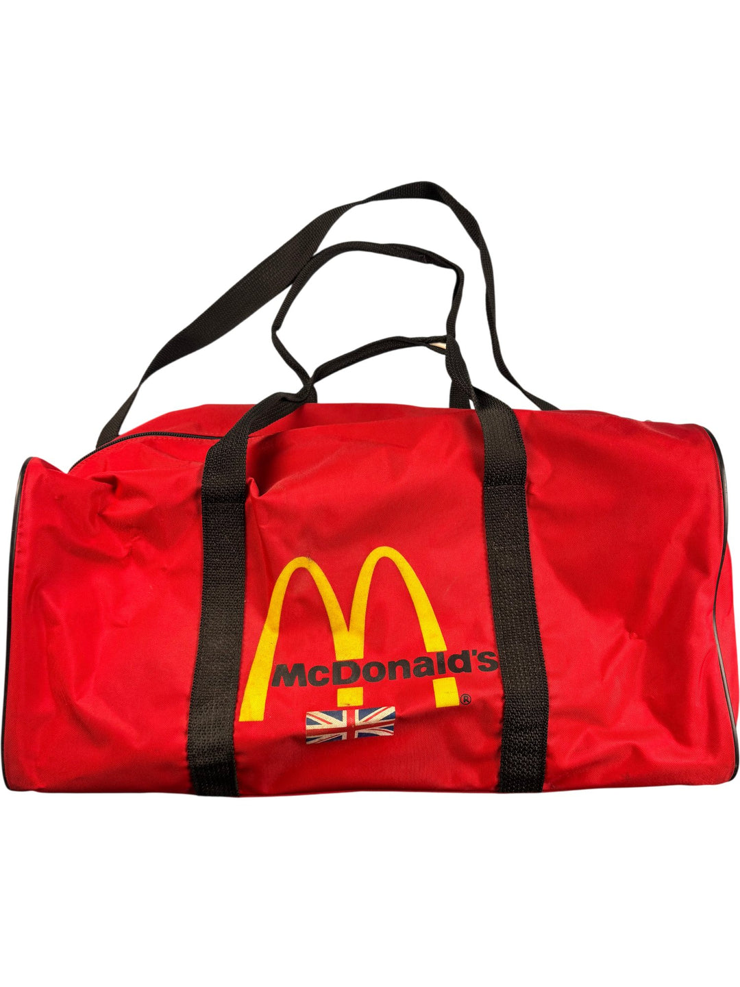 Red McDonald's Logo Duffel Bag - Think Vintage ltd