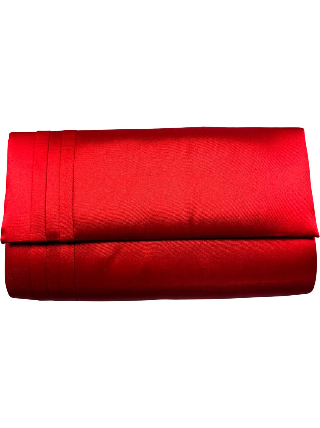 Red Satin Clutch Bag - Think Vintage ltd