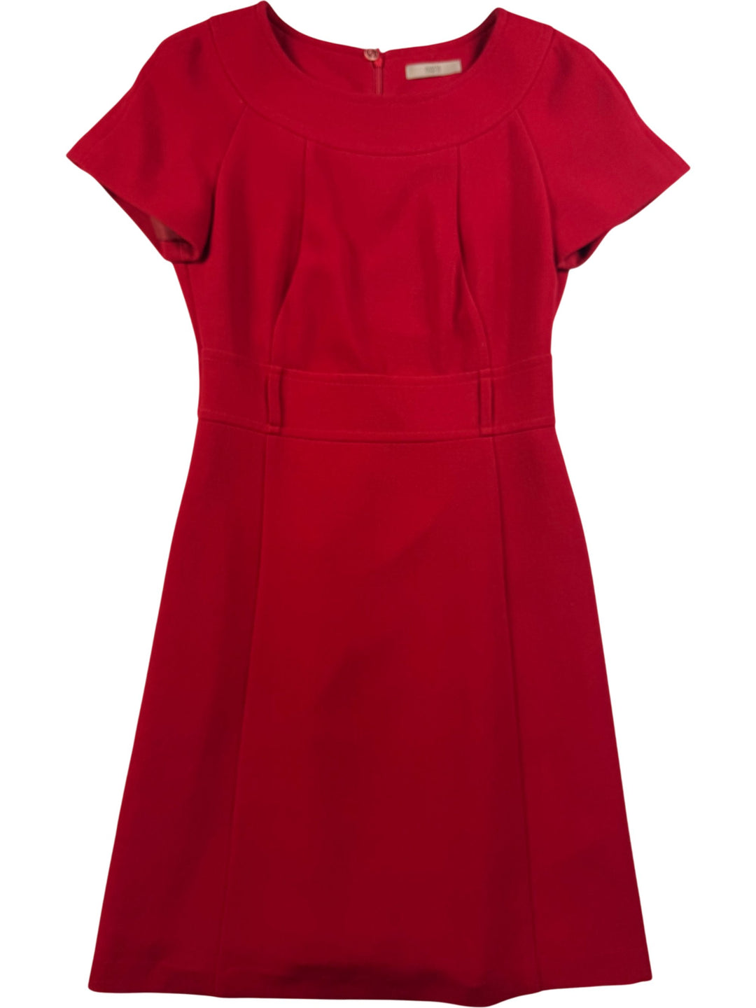 Red Short Sleeve Dress - S - Think Vintage Online Ltd