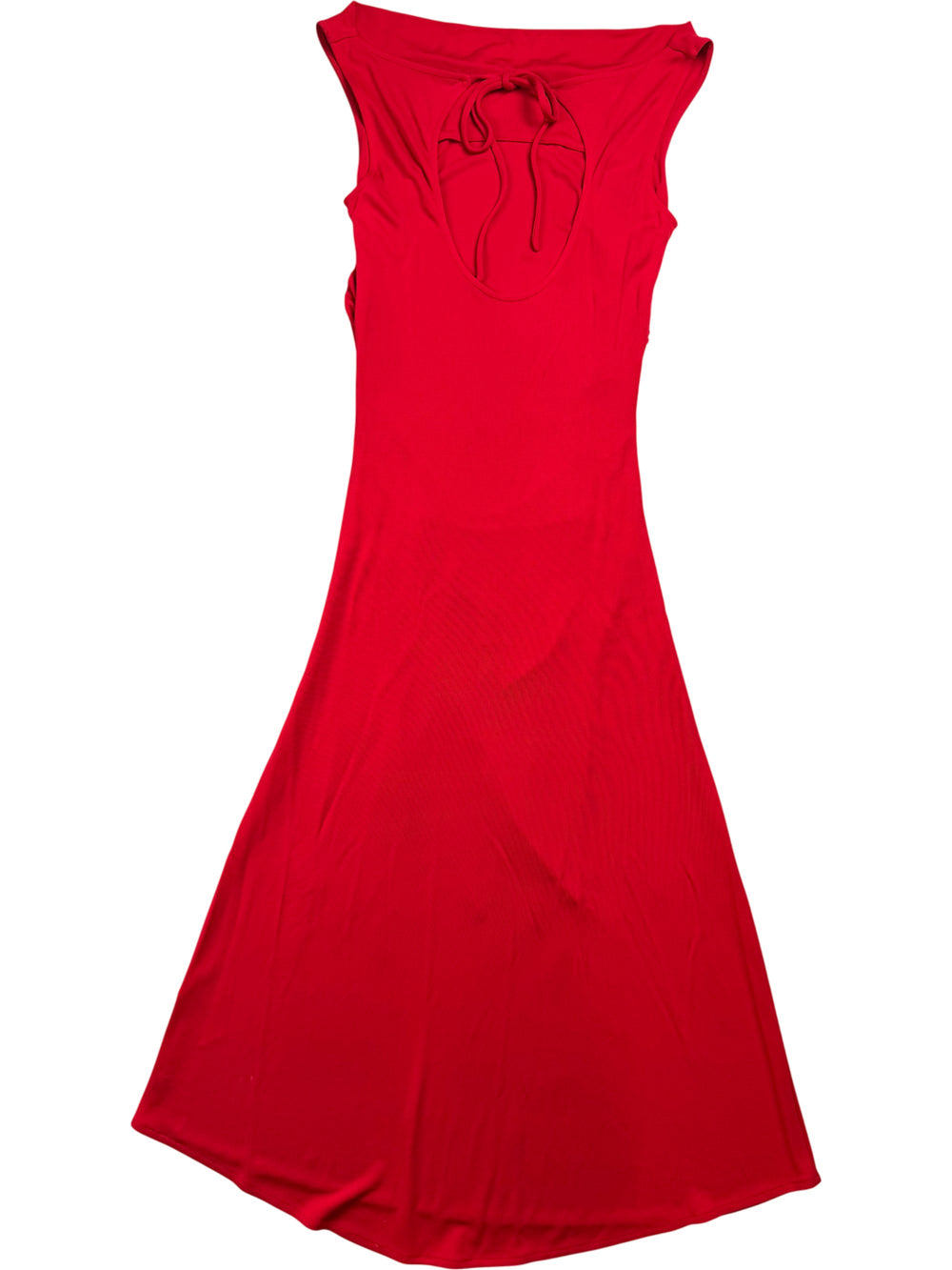 Red Sleeveless Dress - XS - Think Vintage