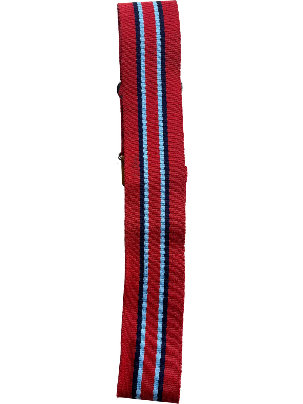 Red Striped Belt - W32-36 - Think Vintage ltd