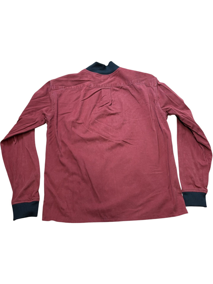 Red Zip-Up Bomber Jacket - M