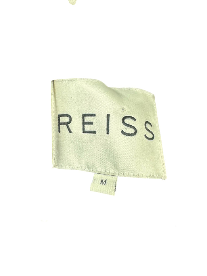 Reiss Faux Fur Coat - M - Think Vintage Online Ltd