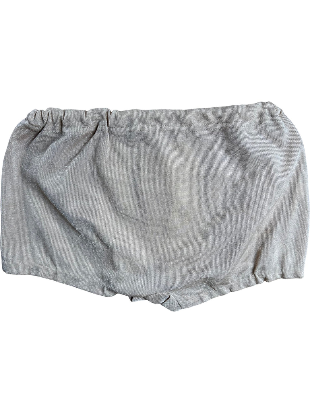 Retro Beige and Orange Shorts with Button Accents - W26-32 - Think Vintage ltd