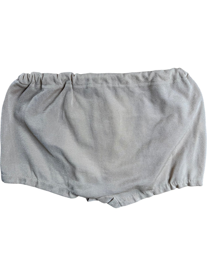 Retro Beige and Orange Shorts with Button Accents - W26-32 - Think Vintage ltd