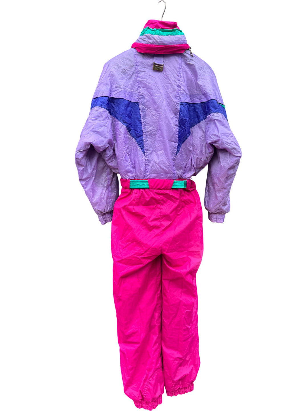 Retro Colourful Ski Suit - S - Think Vintage ltd