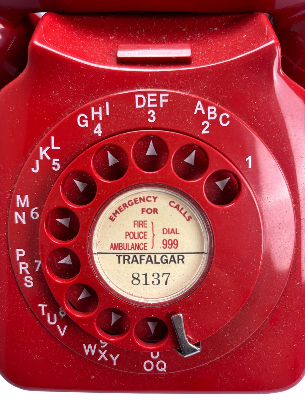 Retro Red Rotary Dial Telephone - Think Vintage
