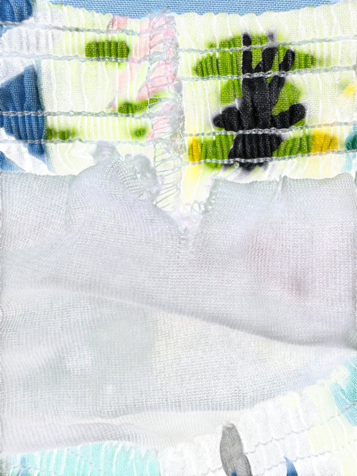 Revenge Multicolor Abstract Pattern Shorts - M - Think Vintage