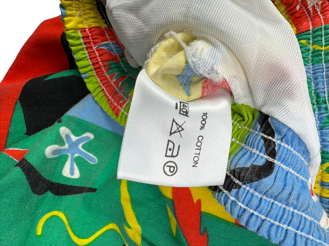 Revenge Multicolor Abstract Pattern Shorts - M - Think Vintage ltd