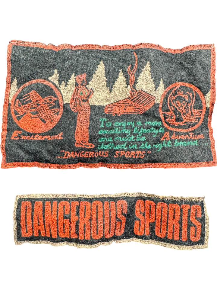 Rich Boy Dangerous Sports Wool Sweater - M - Think Vintage