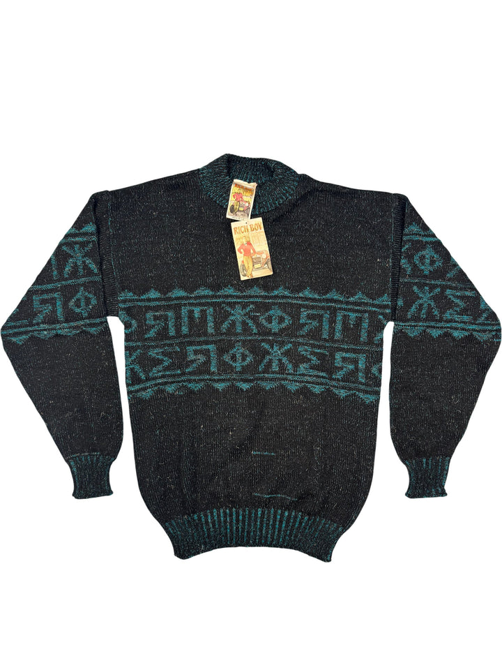 Rich Boy Knit Sweater - M - Think Vintage Online Ltd