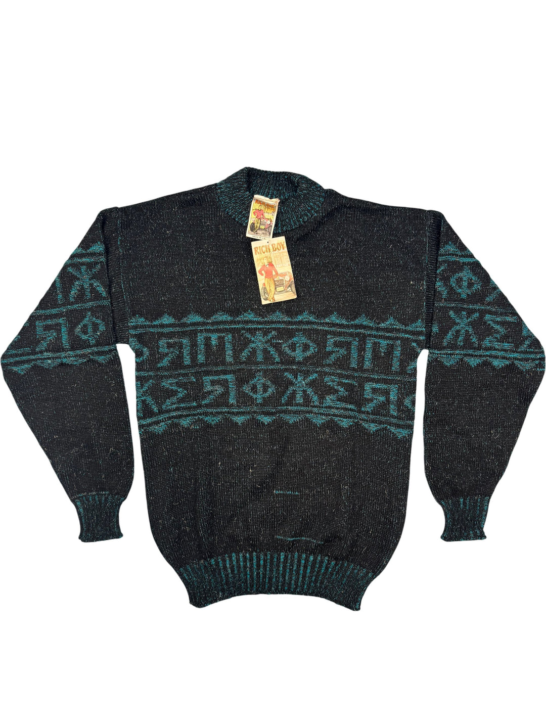 Rich Boy Knit Sweater - M - Think Vintage ltd