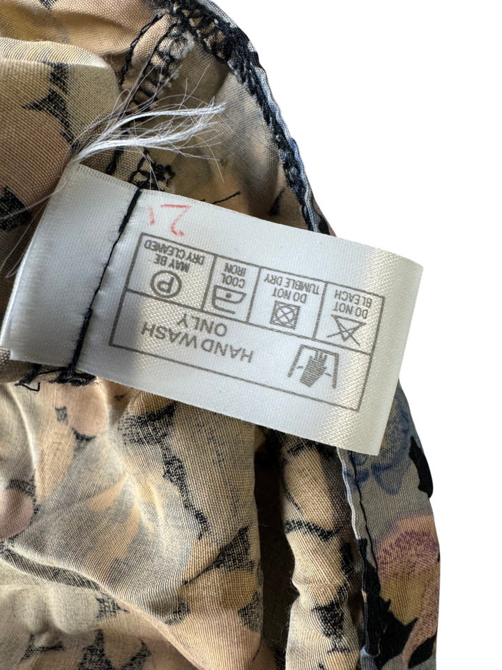 Richards Floral Viscose Wrap Dress - XL - Think Vintage Online Ltd