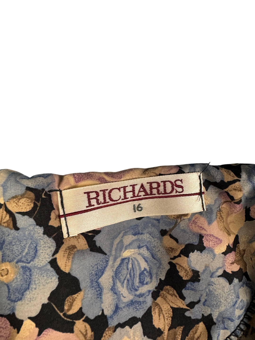 Richards Floral Viscose Wrap Dress - XL - Think Vintage Online Ltd