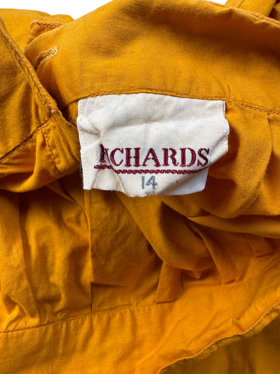 Richards Orange Embroidered Skirt - W28 - Think Vintage Online Ltd