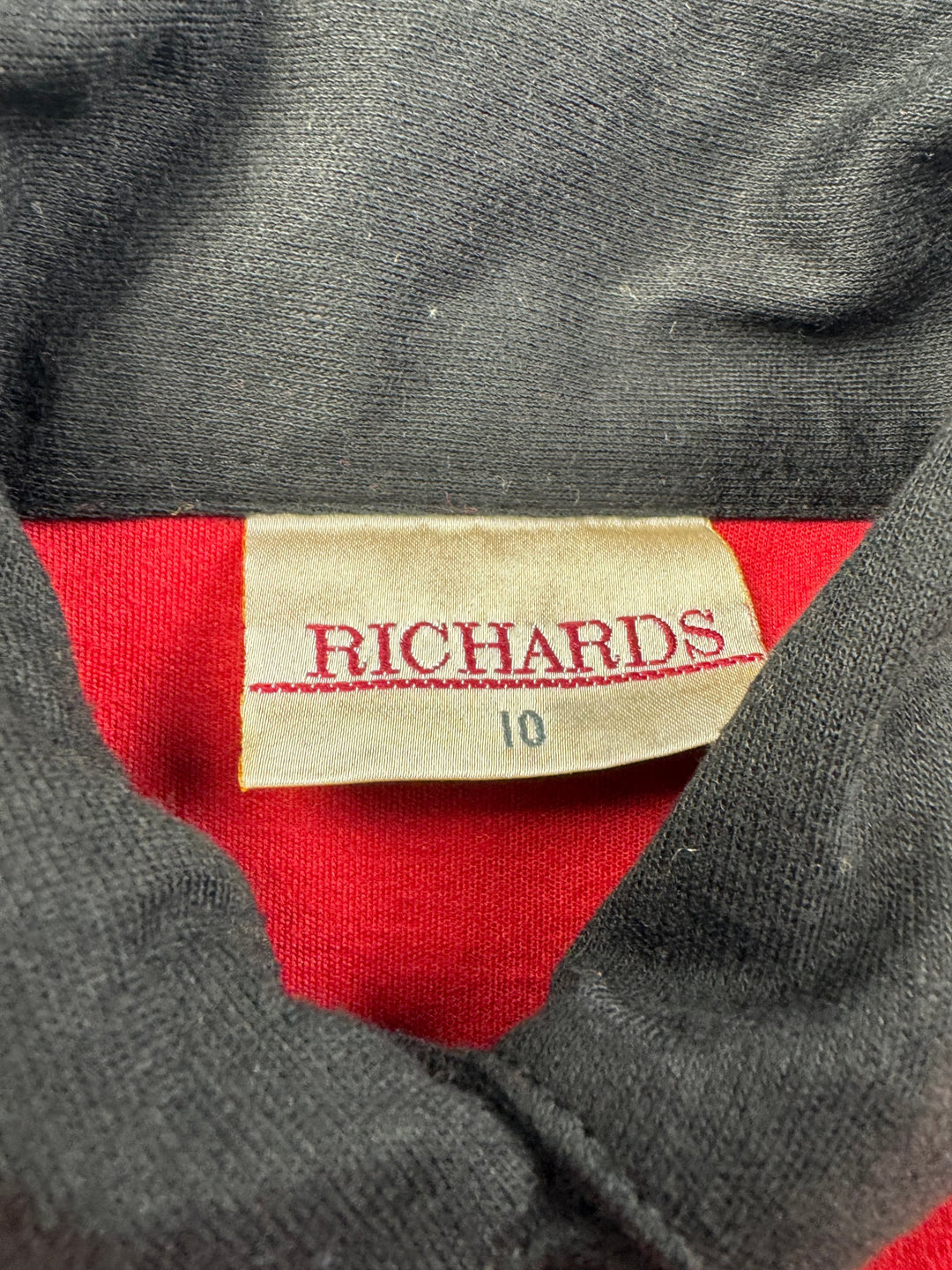 Richards Red Long Sleeve Dress - S - Think Vintage Online Ltd