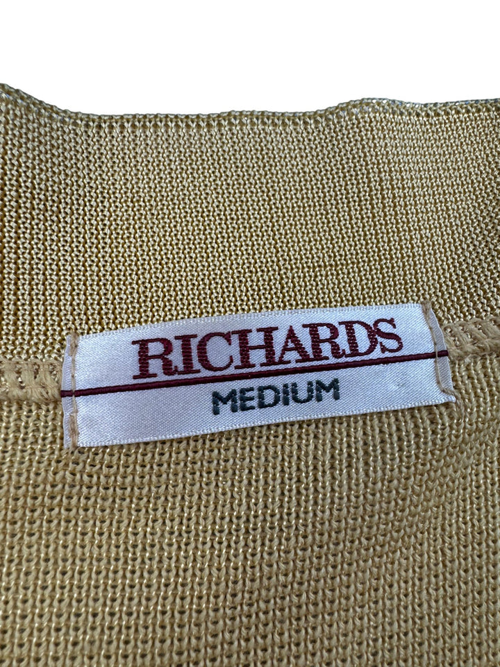 Richards Yellow V-Neck Sweater - L