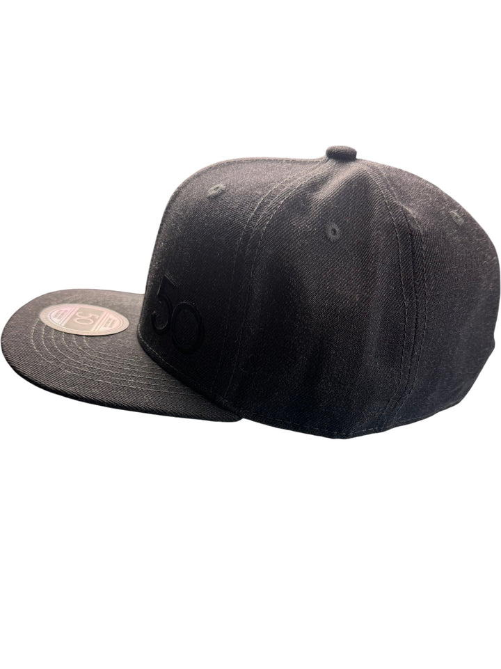 Richmond Barbers 50 Black Snapback Cap - Think Vintage ltd