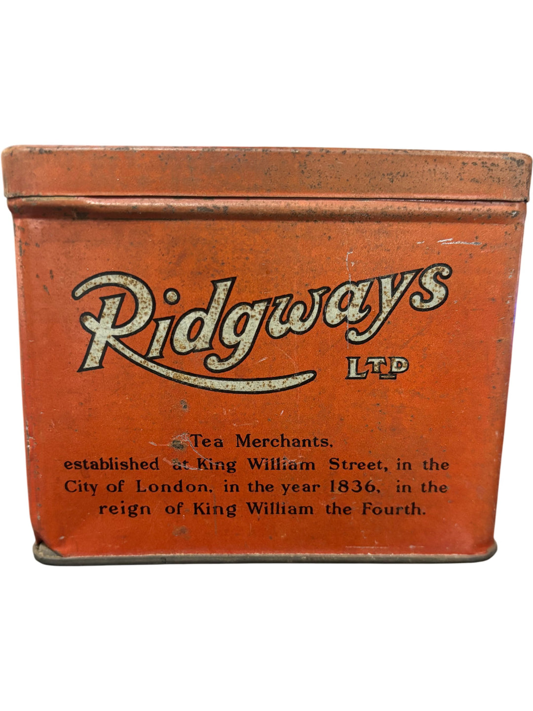 Ridgways Finest Darjeeling Tea Tin Vintage Advertising Collectable - Think Vintage