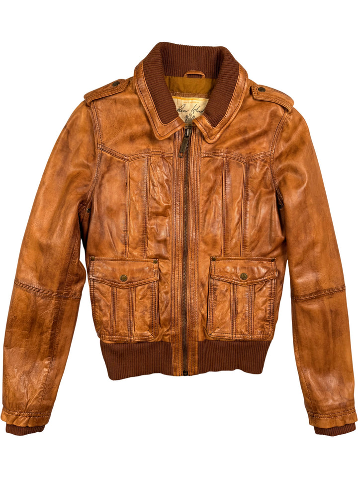 River Island Leather Jacket - S - Think Vintage ltd