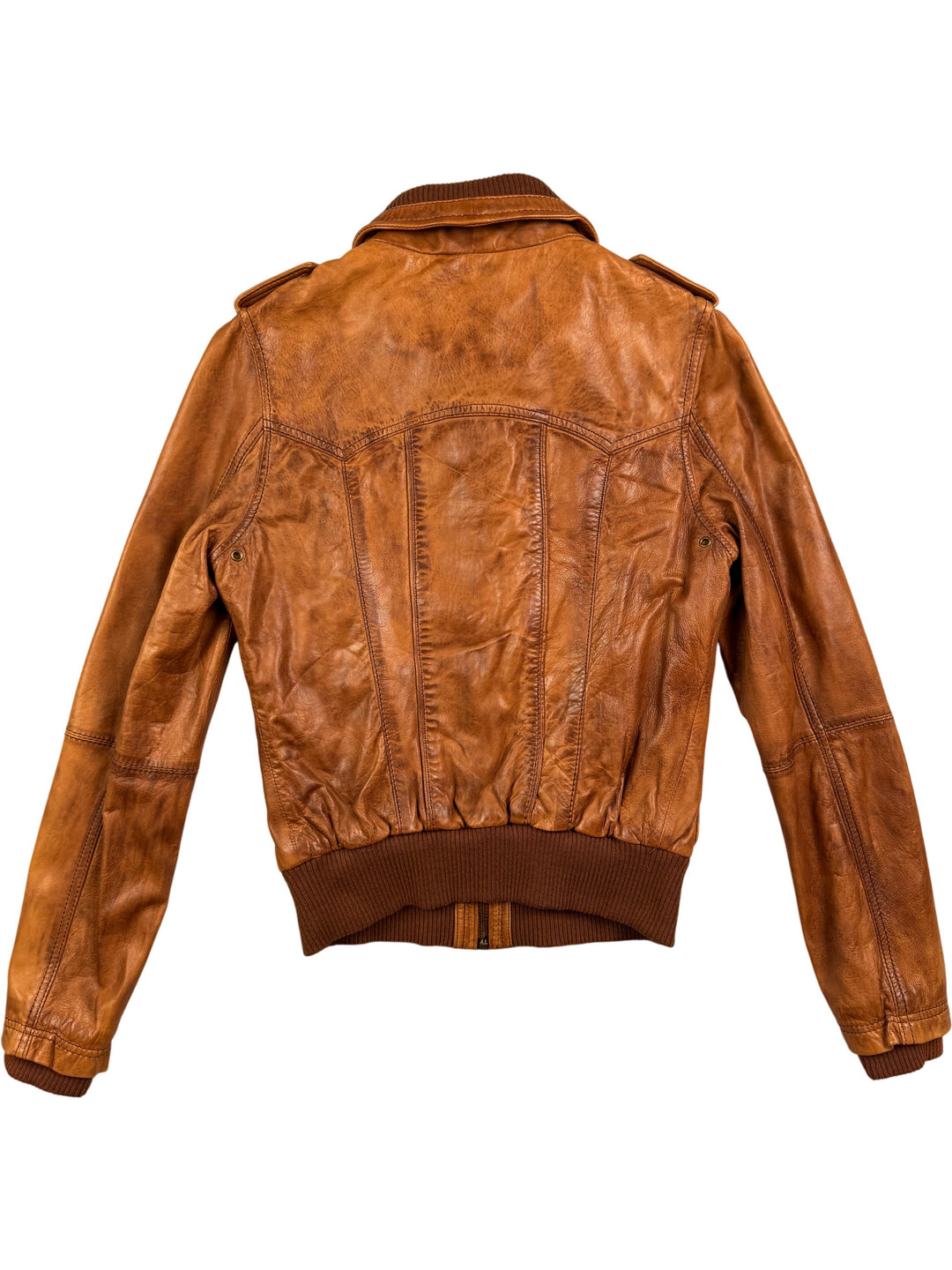 River Island Leather Jacket - S - Think Vintage ltd