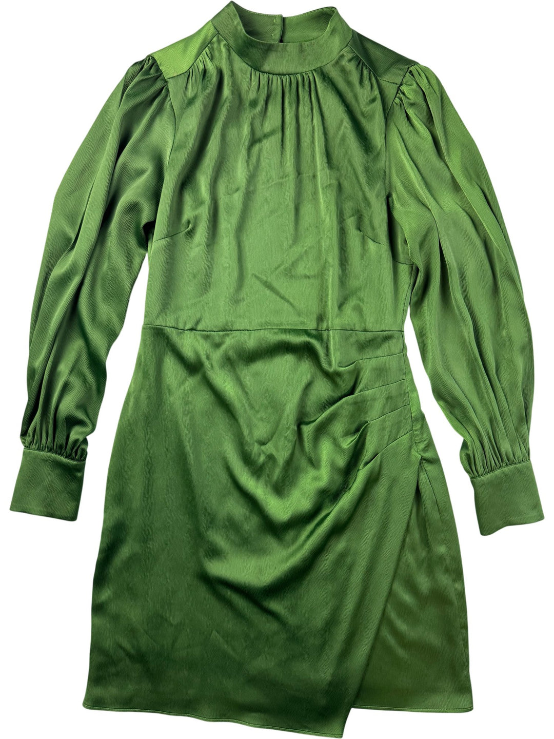 Ro&Zo Green Long-Sleeved Dress - M - Think Vintage ltd