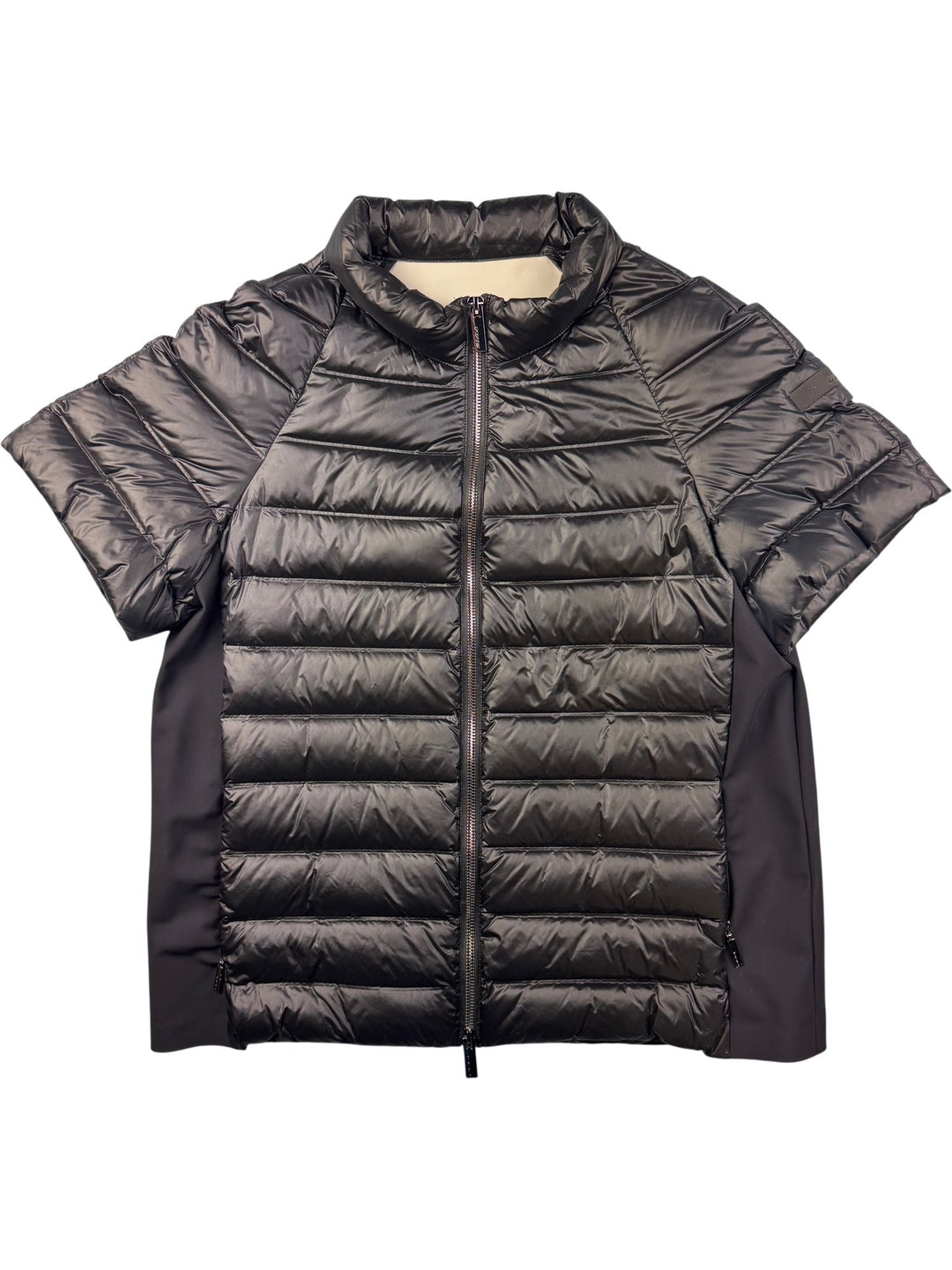 Roberto Ricci Designs Short Sleeve Puffer Jacket in Black - M - Think Vintage ltd