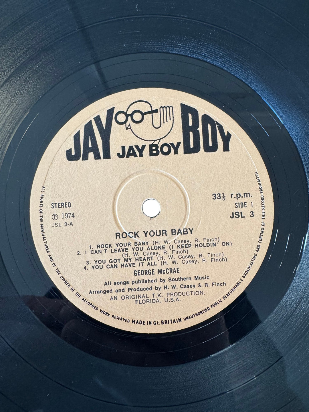 Rock Your Baby Vinyl Record - Very Good - Think Vintage ltd